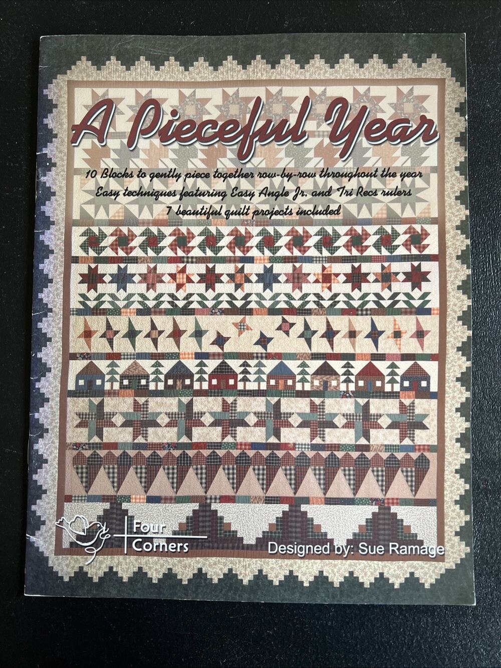 A Pieceful Year Quilt Block Book FC6105 Sue Ramage Four Corners 2001 Pattern